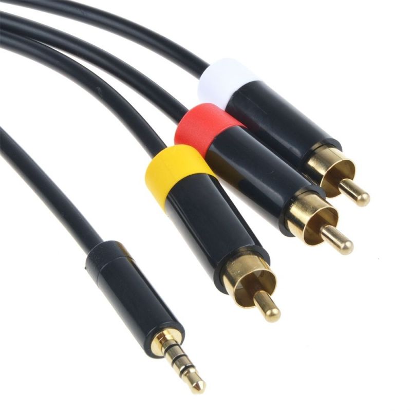 6ft Hot Composite AV Audio Video Cable Cord for Xbox 360 E RCA