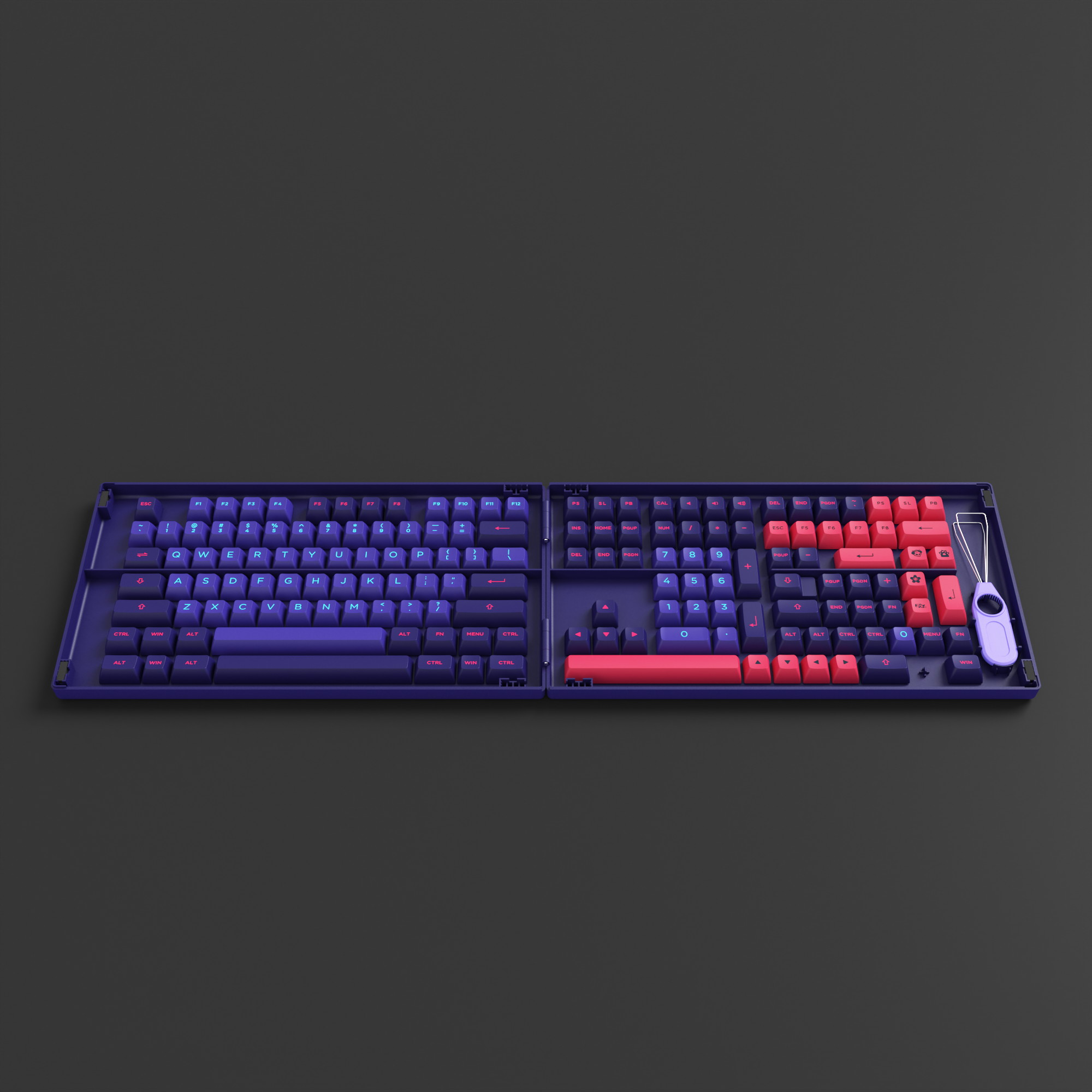 Akko Carbon Retro 158-Key ASA Profile PBT Double-Shot Full Keycap Set for Mechanical Keyboards with Collection Box