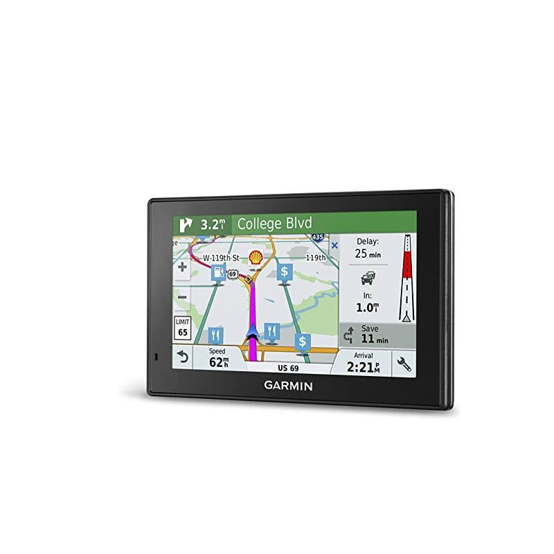 DriveSmart 51 NA LMT-S with Lifetime Maps/Traffic, Live Parking, Bluetooth,WiFi, Smart Notifications, Voice Activation, Driver Alerts, TripAdvisor, Foursquare & Portable Friction Mount, 5"