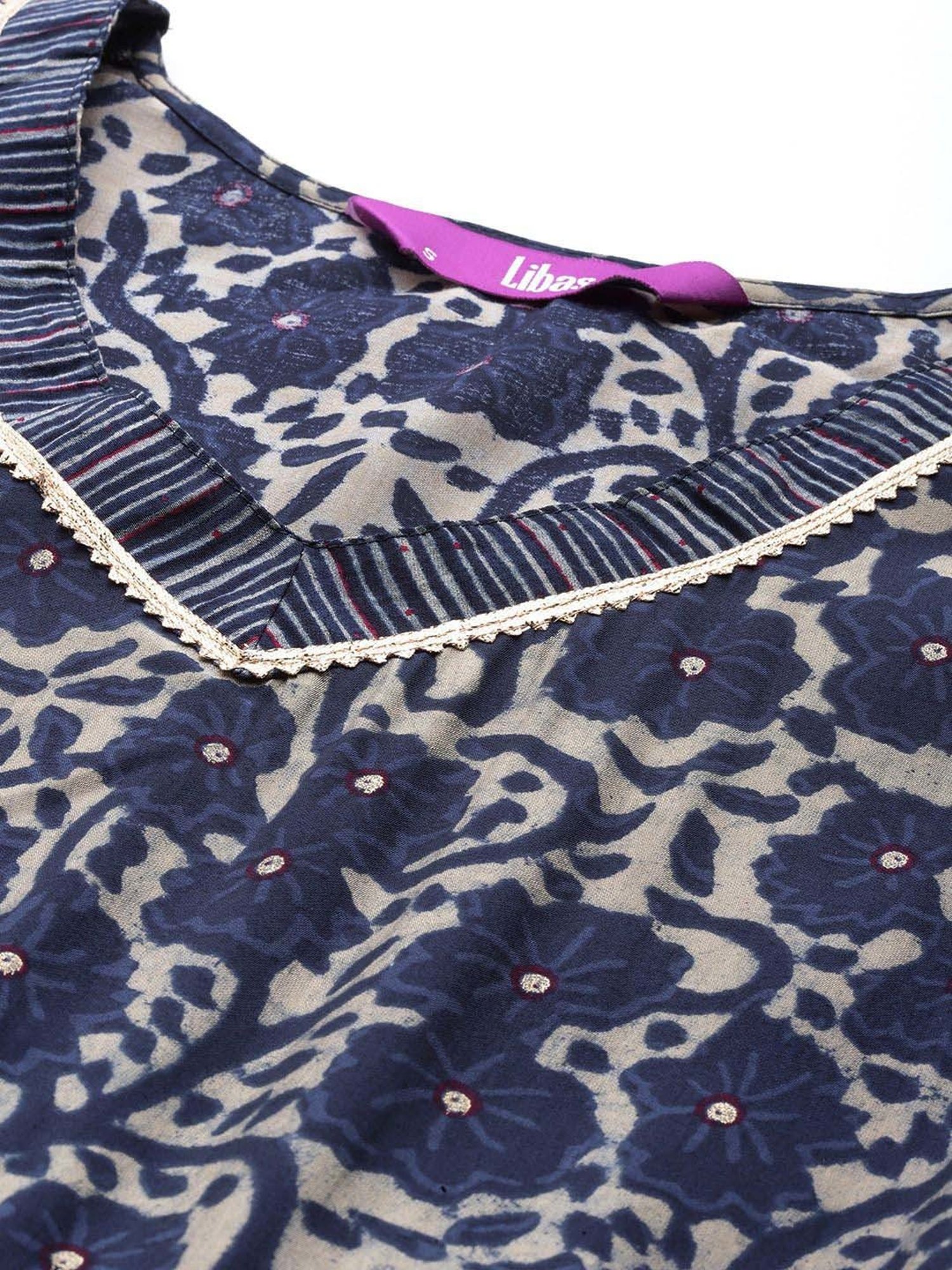 URBAN MYSTIC Black Rayon Embroidered Kurta & Sharara Set