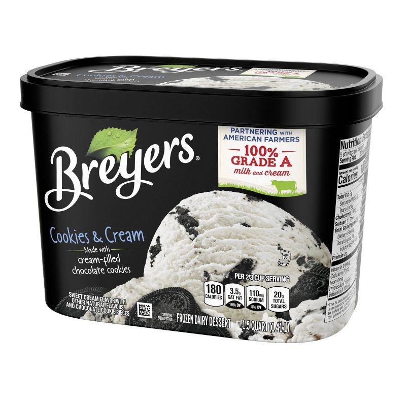 Breyers Cookies and Cream Frozen Dairy Dessert - 48oz