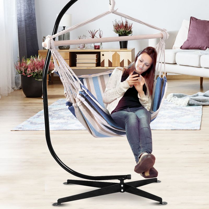 Key West Quilted Stripe Hammock - Blue