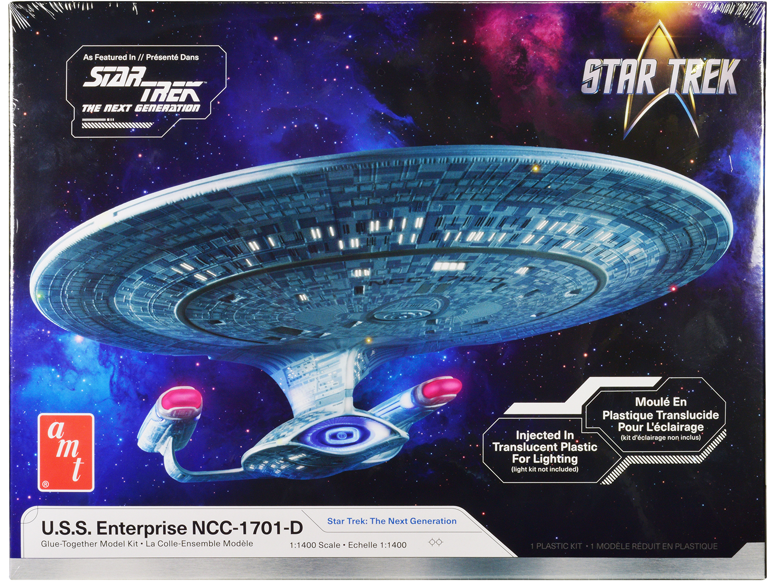 Skill 2 Model Kit U.S.S. Enterprise NCC-1701 Refit Starship "Star Trek" 1/537 Scale Model by AMT