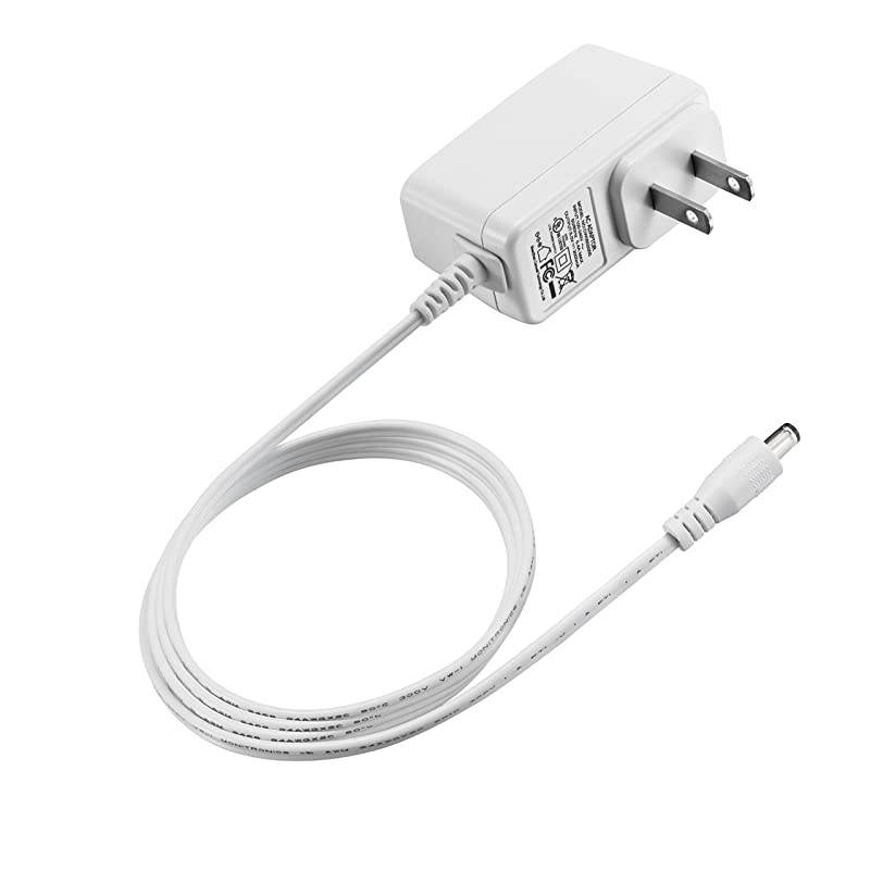 12V 1A DC Power Supply Adapter for IP/CCTV Security Camera, 5ft/1.5 Meter AC to DC Power Cord, Wall Charger, Output DC 12V 1000mA, Input AC 100V-240V/50 or 60Hz/0.4A Max, US Plug, White