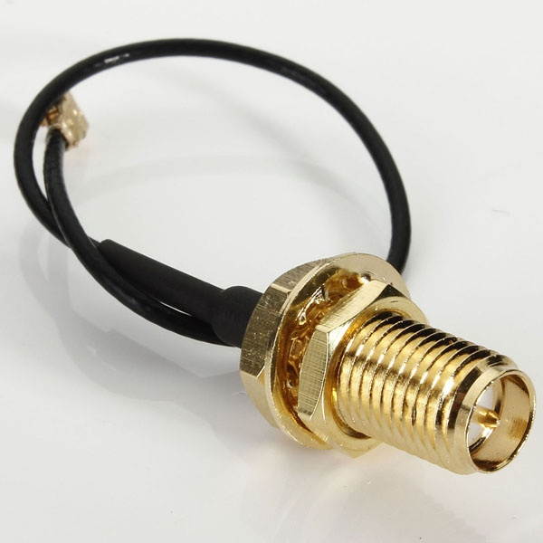 10cm PCI U.FL / IPX to RP-SMA Female Jack Pigtail Cable