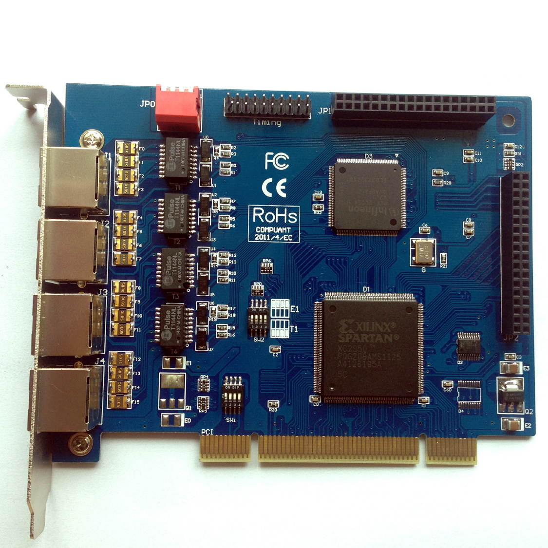TE420P Quad Span T1 Card E1 Card,ISDN PRI card with 4 Ports,PCI Connector TE405 TE410 TE110,te110p