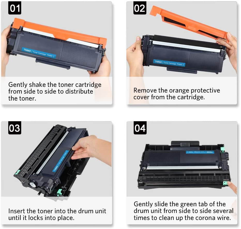 V4INK Black 1-Pack Compatible Toner Cartridge Replacement for Brother TN660 TN-660 TN630 TN-630 for use in HL-L2340DW HL-L2300D HL-L2380DW MFC-L2700DW L2740DW DCP-L2540DW L2520DW HL-L2320D MFC-L2720