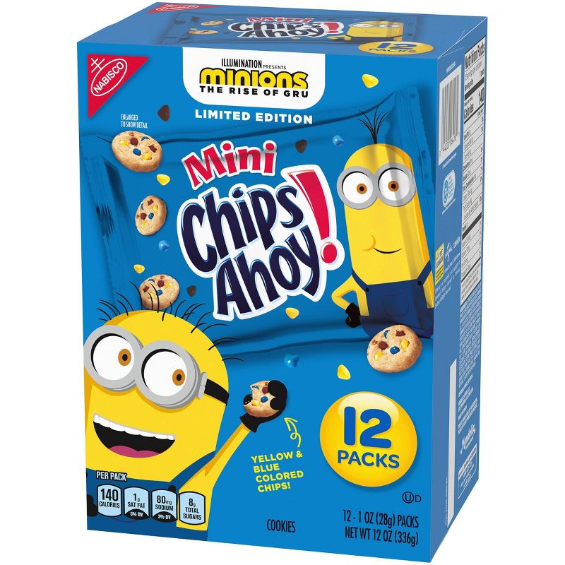 Nabisco Minions Mini Chips Ahoy! Limited Edition Cookies - 12ct