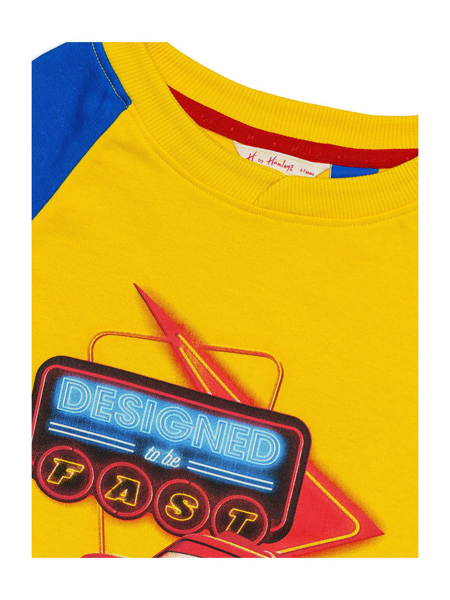 H by Hamleys Boys Yellow Printed Full Sleeves Sweatshirt