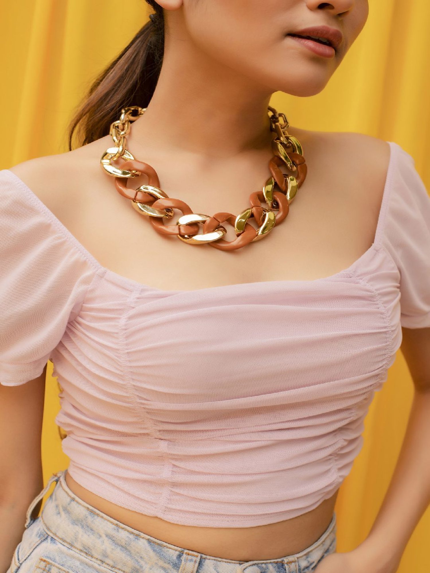 Jewelz Stylish Chain Style Necklace for Girls & Women