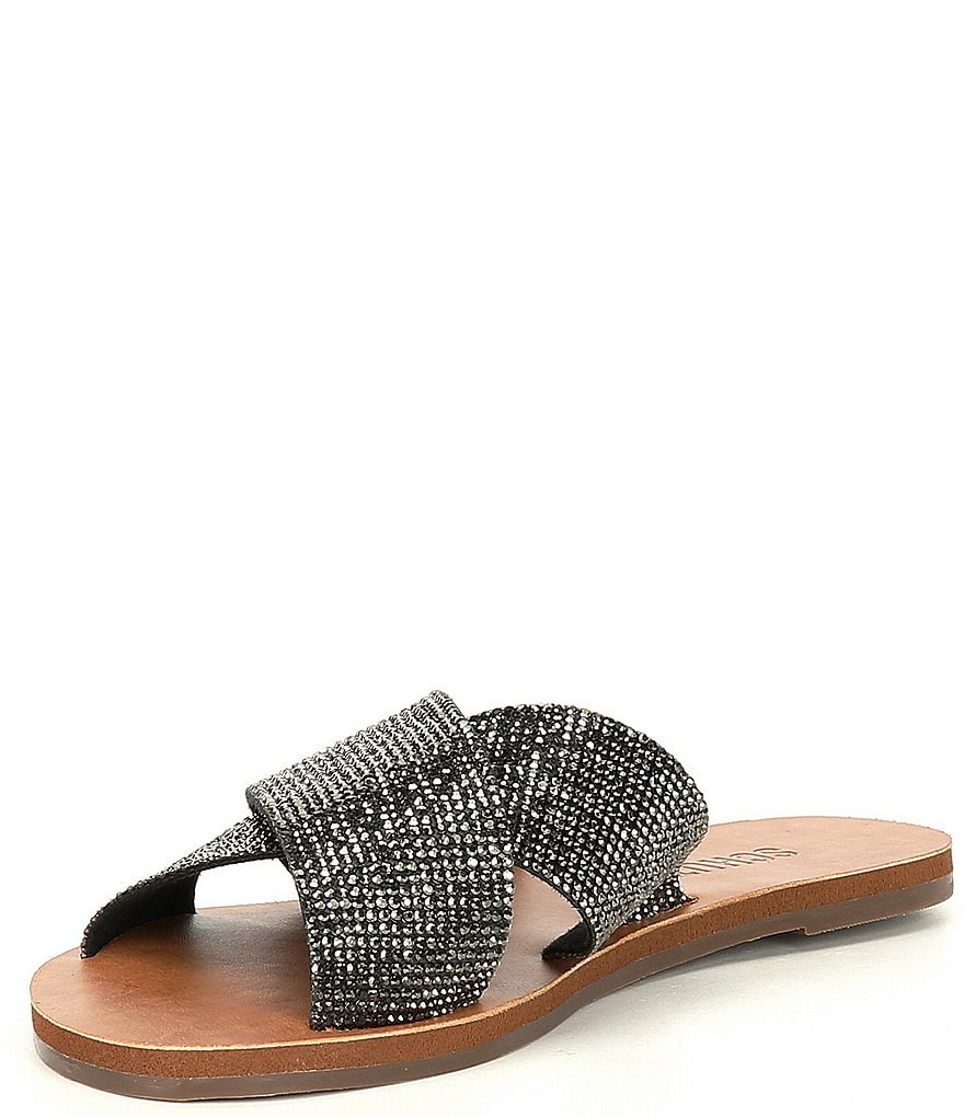 Schutz Crystalle Banded Crystal Embellished Sandals