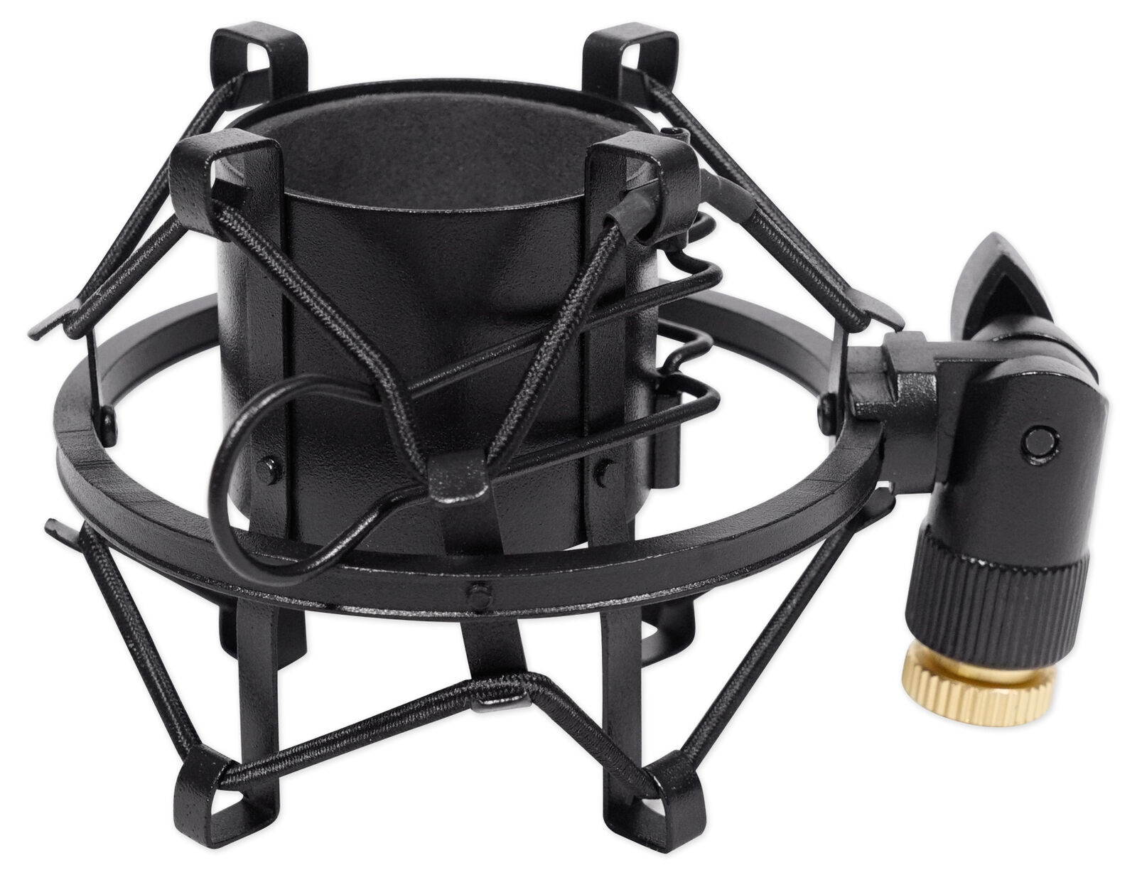 RockShock Black Studio Condenser Microphone Metal Shock Mount w/Foam