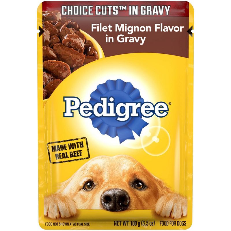 Pedigree Choice Cuts In Gravy Filet Mignon Flavor Wet Dog Food - 3.5oz