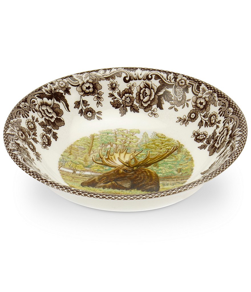 Spode Festive Fall Collection Woodland Majestic Moose Cereal Bowl