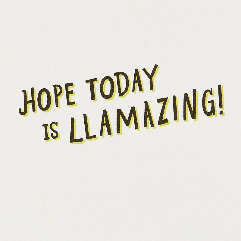 Birthday Card Funny Llamas