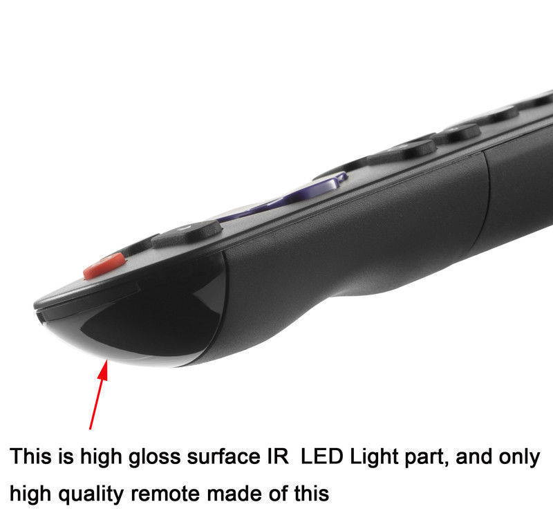 Remote Control For TCL Roku TV Control w/ Netflix Amazon Vudu Radio Key + Yellow Silicone Case
