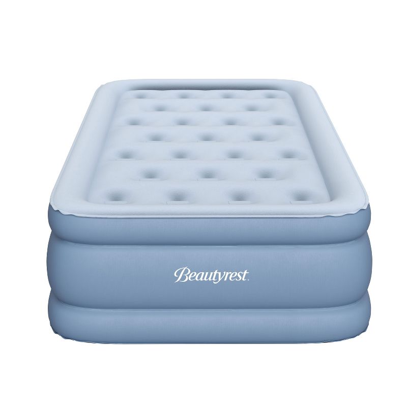 Simmons Beautyrest MM09517TW 15 Inch Posture Lux Portable Inflatable Bed Air Mattress with Adjustable Firmness, Express Pump, and Adapter, Twin