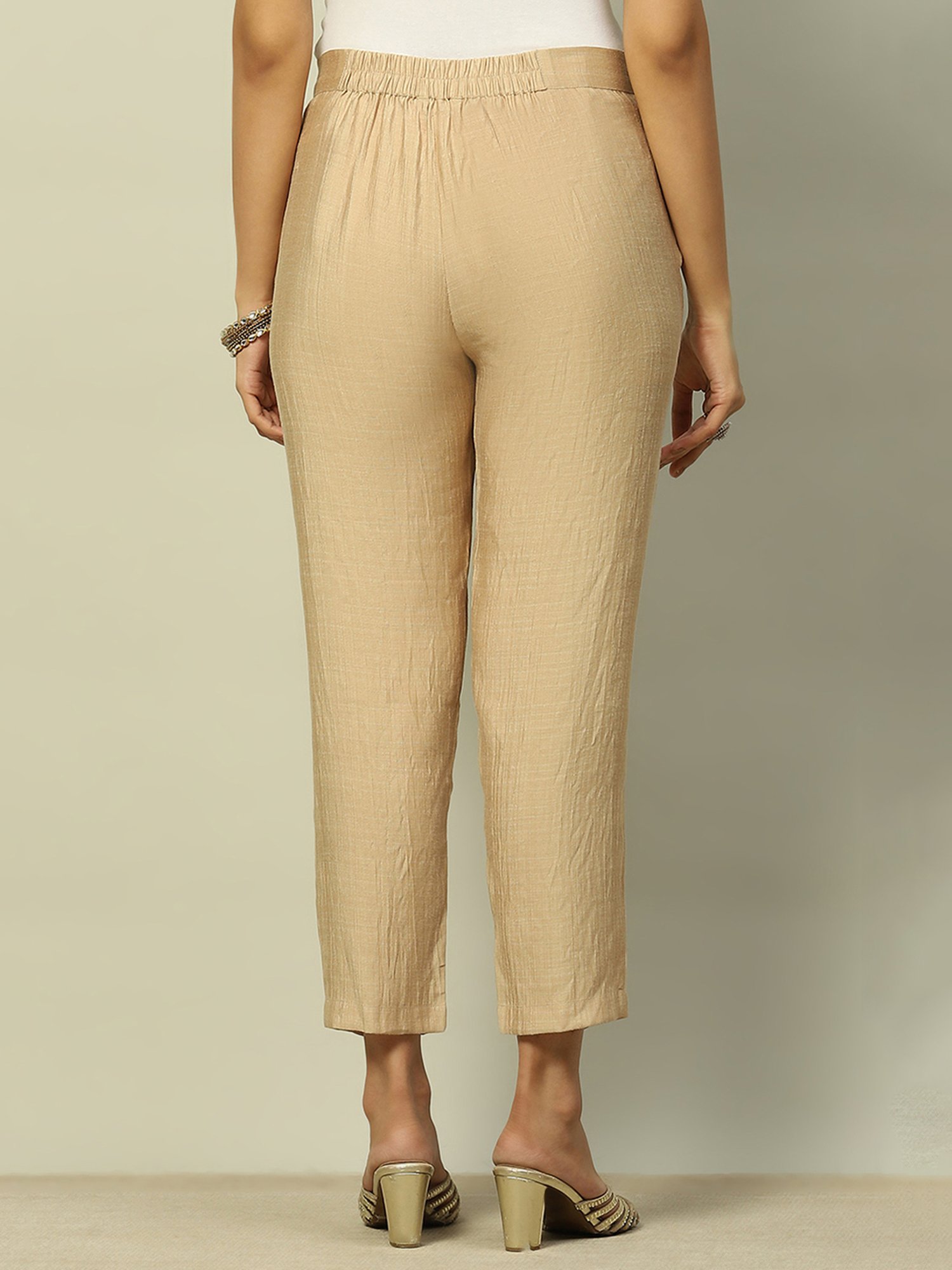 Castle Black Embroidered Palazzos