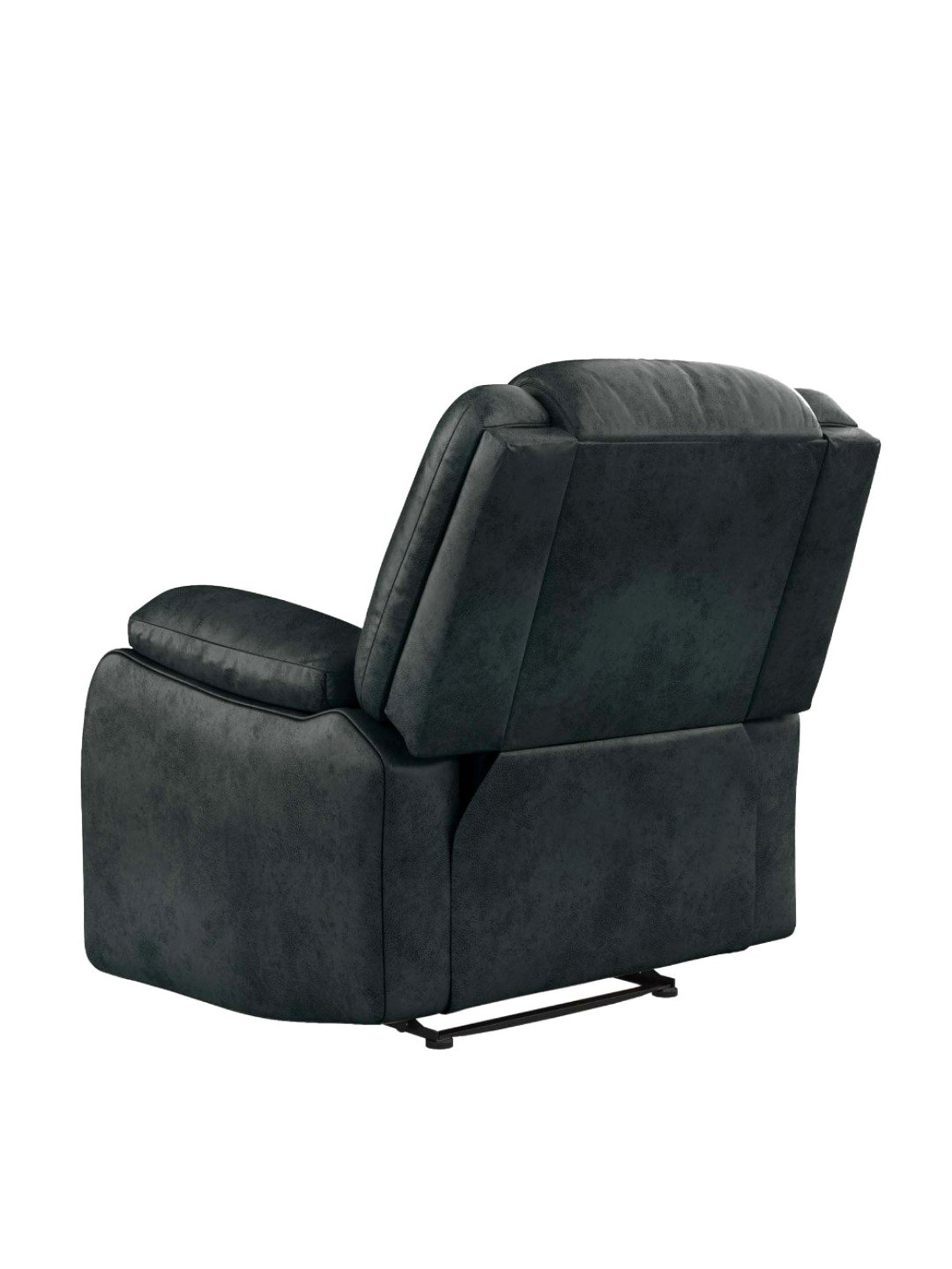 Duroflex Avalon Midnight Blue Wood Single Seater Recliner