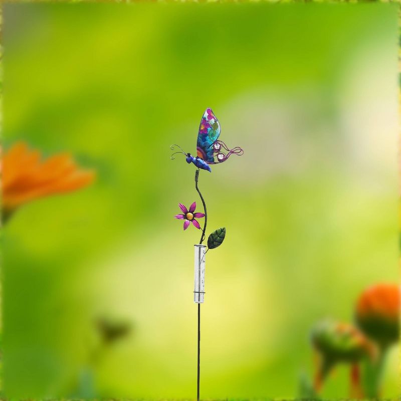 37" H Metal Garden Stake - Purple - Creative Motion