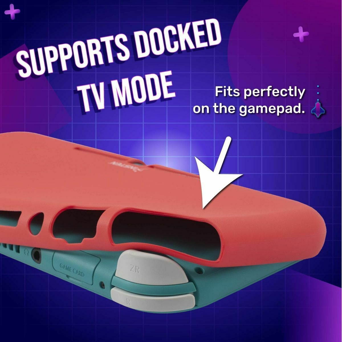 For  Switch Lite Soft TPU Protective Case Soft Skin Cover, Red