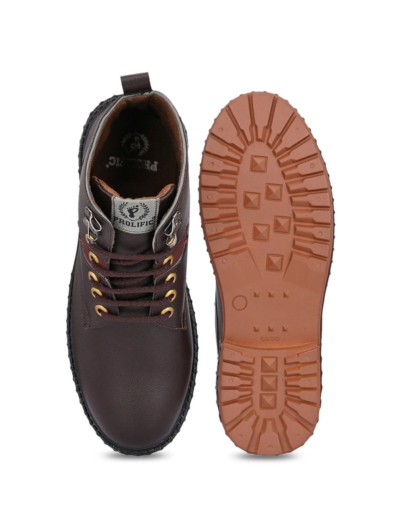 Prolific Men's Brown Derby Boots