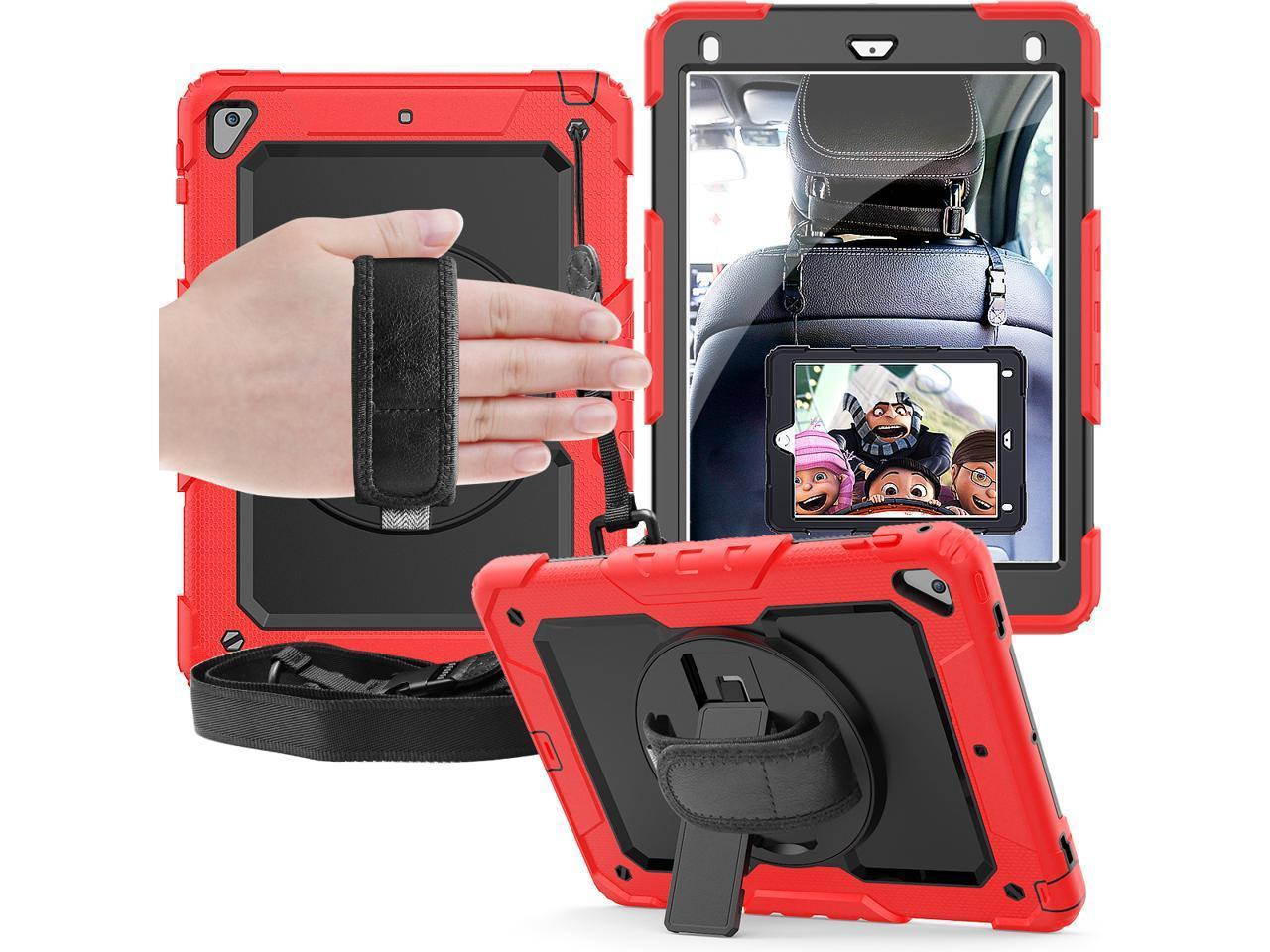 iPad 9.7 2018 2017 Case iPad Air 2 Case iPad Pro 9.7 Case Heavy Duty Rugged Shockproof Protective Hard Case Cover For for Apple iPad 6th / 5th Generation / iPad Air 2 / iPad Pro 9.7 inch