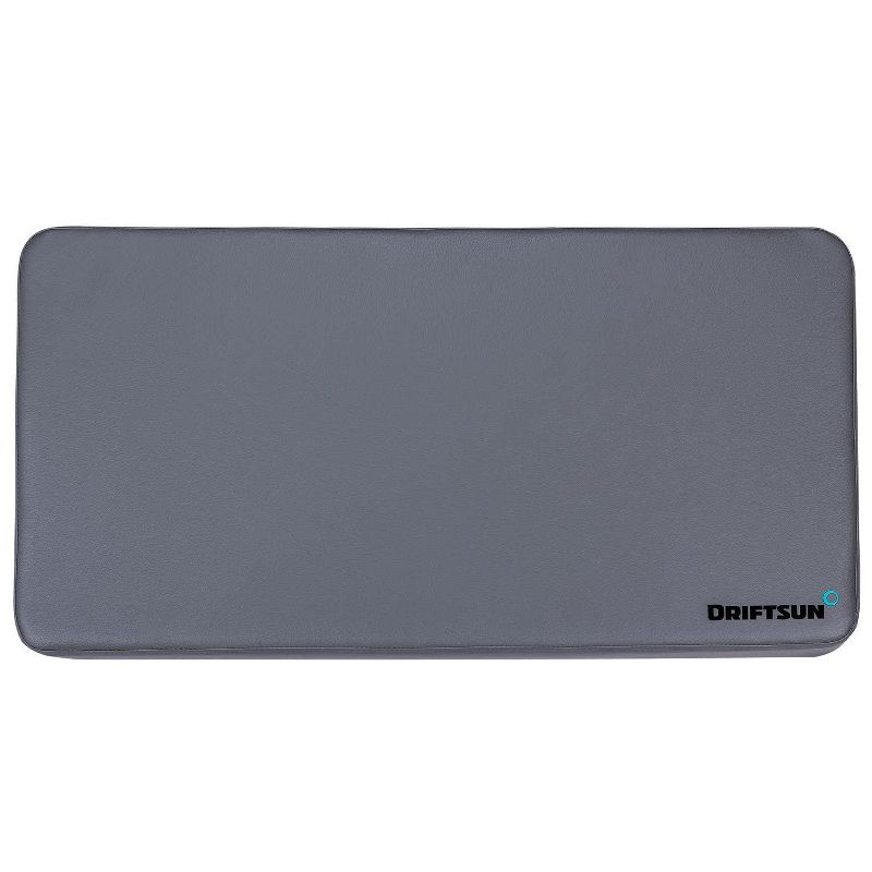 Driftsun DS-ICE-CC-45 Premium Water Resistant Padded Cooler Seat Cushion for 45Q Ice Chests With Mounting Hardware, Gray