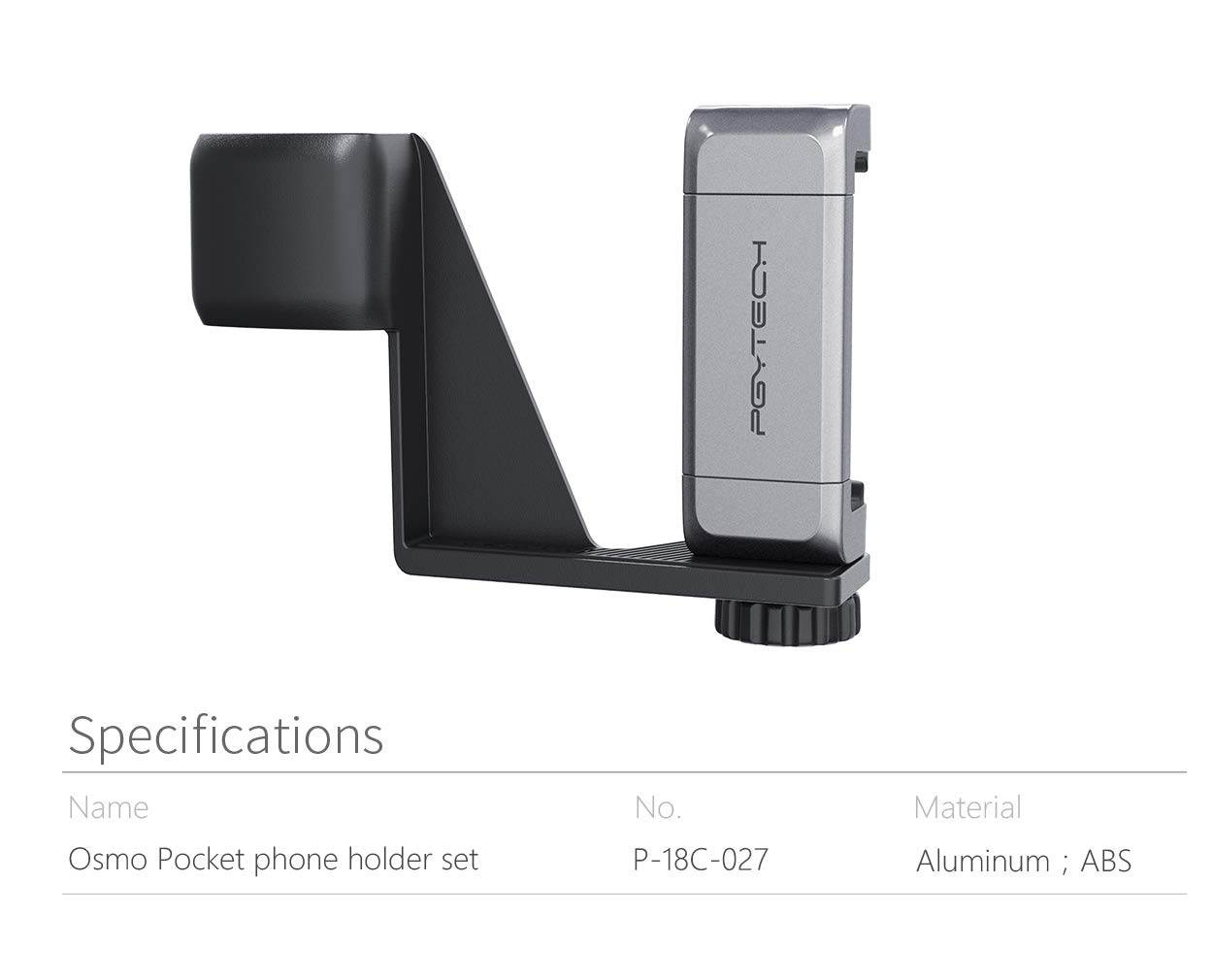 PGYTECH OSMO Pocket Phone Holder Set Expansion Accessories Compatible with DJI OSMO Pocket Accessories