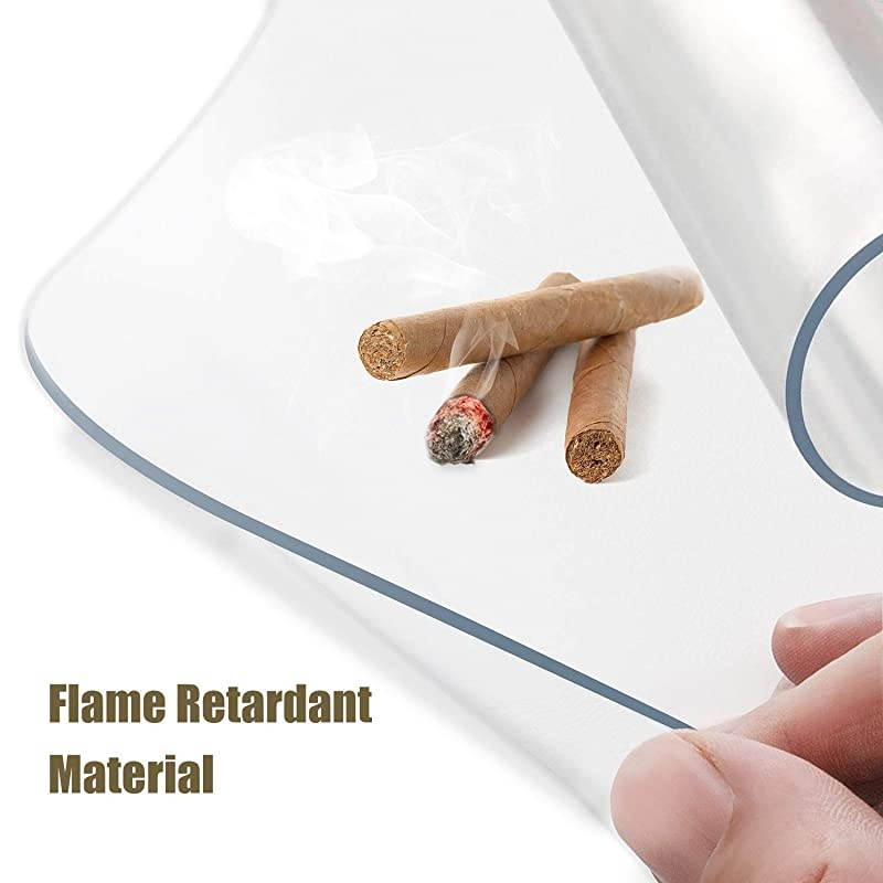 Clear Chair Mat Hard Floor Use 48 x 30 Transparent Office Home Floor Protector mat Chairmats 30 X 48 Rectangle