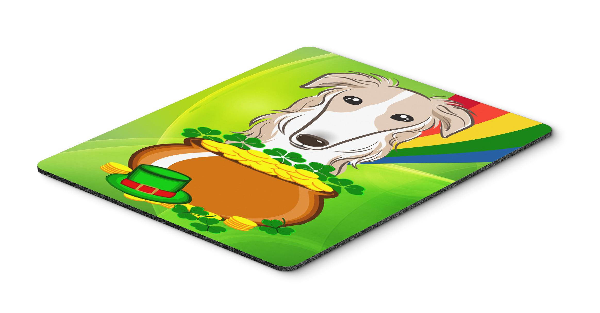 Borzoi St. Patrick's Day Mouse Pad, Hot Pad or Trivet BB1972MP