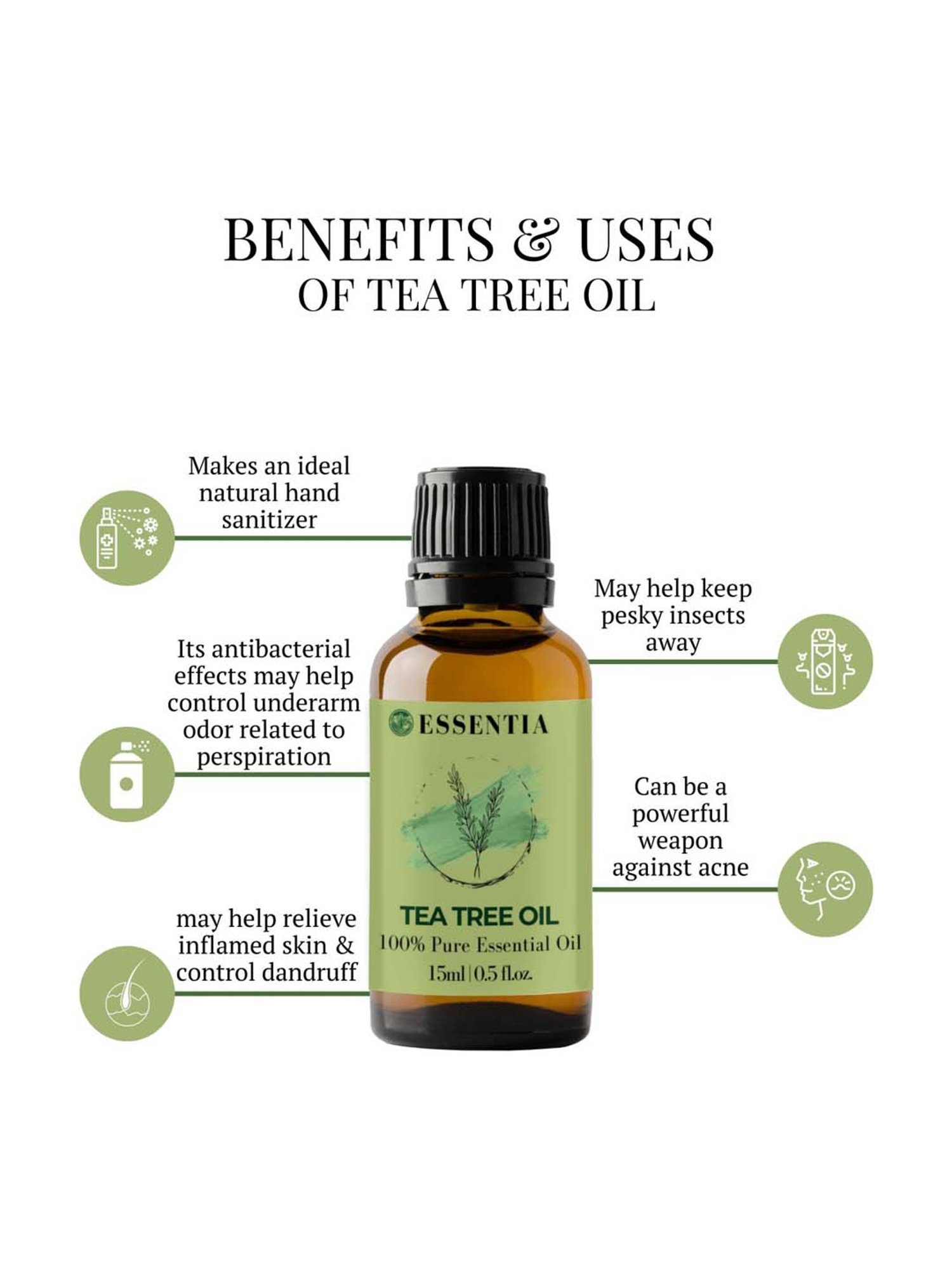 Essentia Extracts Tea Tree Essential Oil - 15 ml