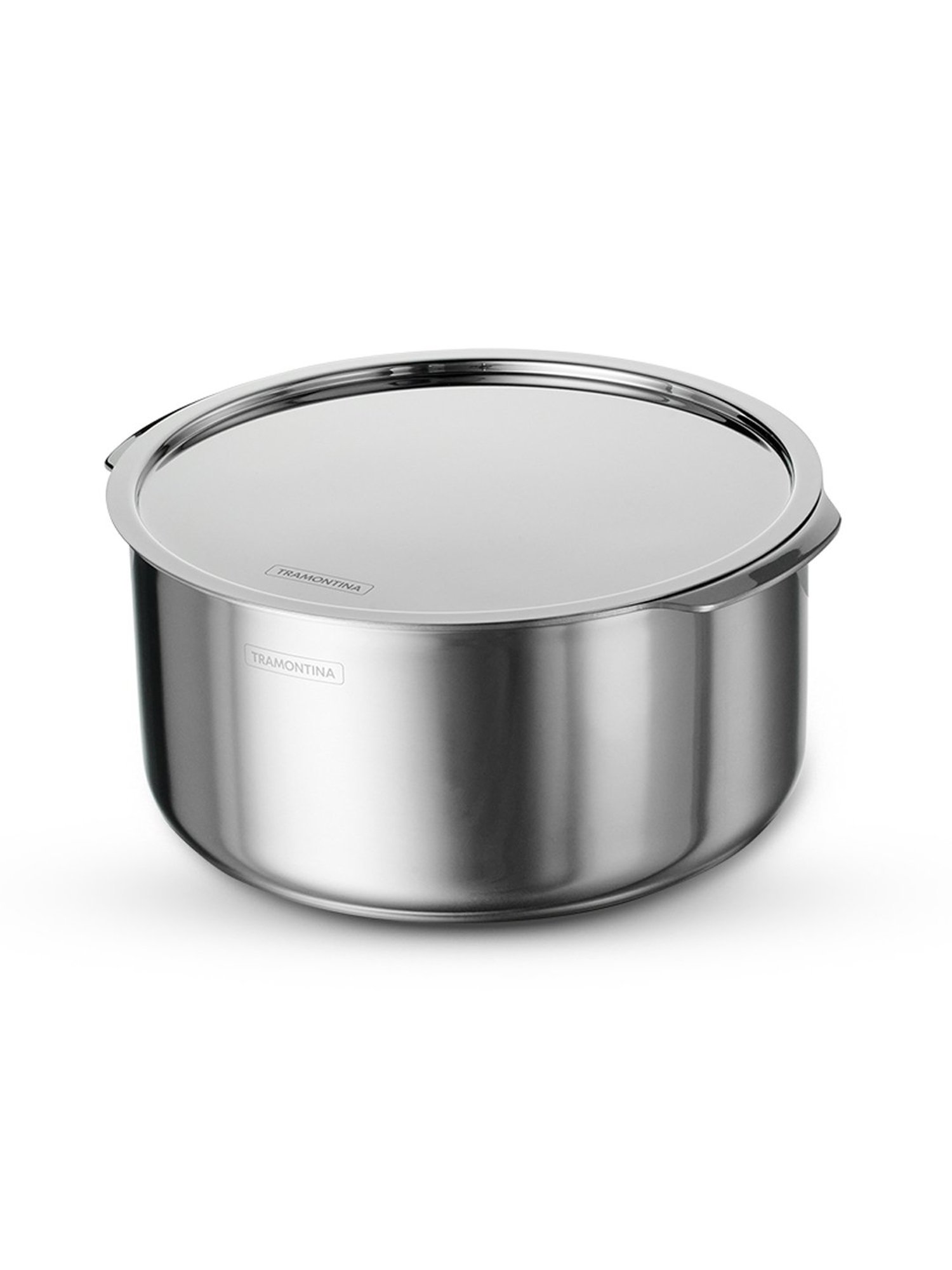 HAZEL Silver Induction Bottom Tope Stainless Steel Patila - 17.7 cm (2500 ml)