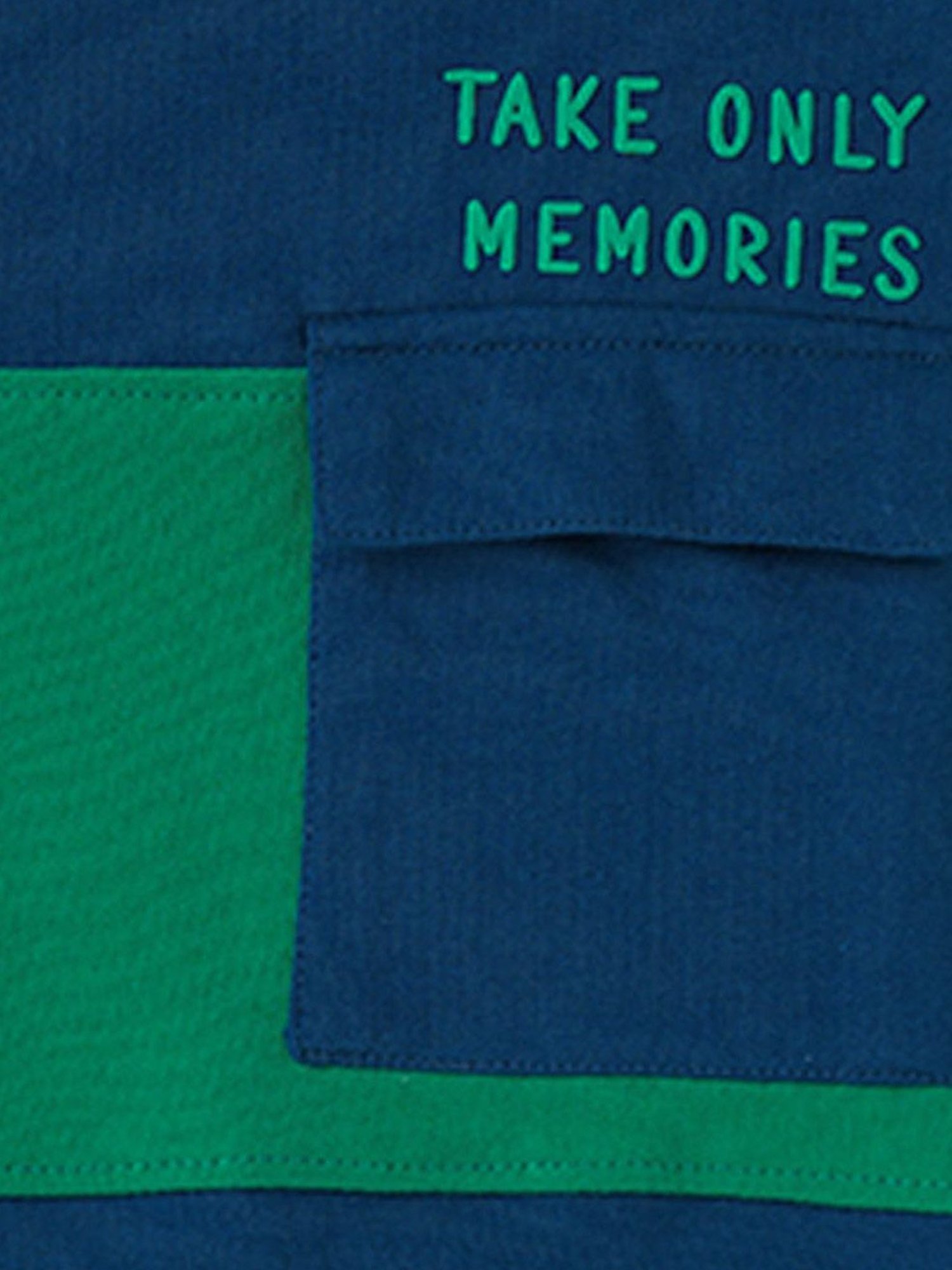 Ed-a-Mamma Kids Blue & Green Cotton Printed Full Sleeves Sweatshirt