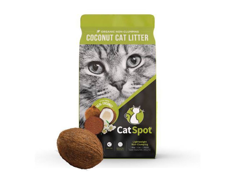 CatSpot Organic Coconut Non-Clumping Cat Litter - 5lbs