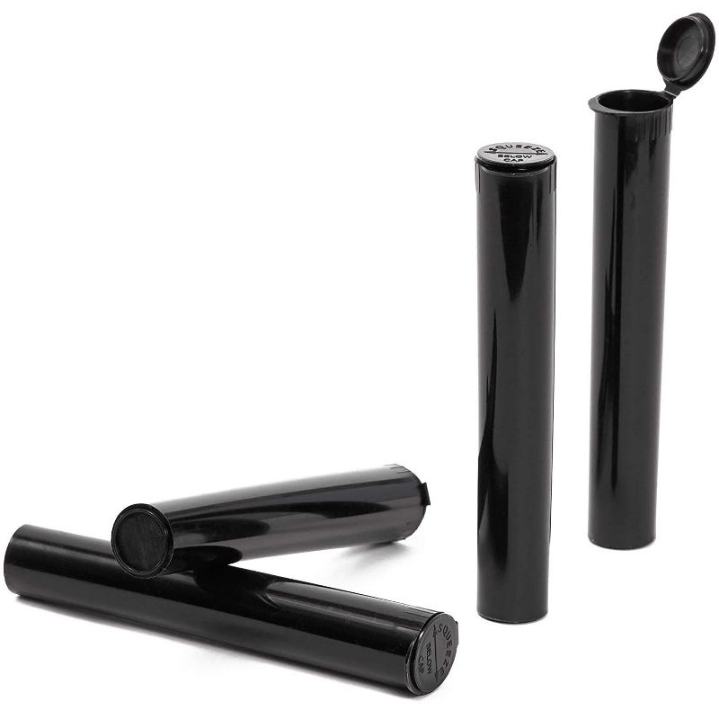 Bright Creations 300 Pack Plastic Odor Sealing Tube with Airtight Container, Green (4.6 x 0.6 in)