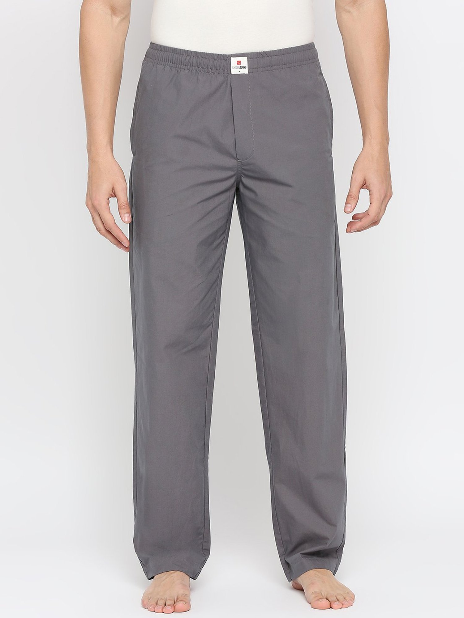 UnderJeans by Spykar Grey Regular Fit Trackpants