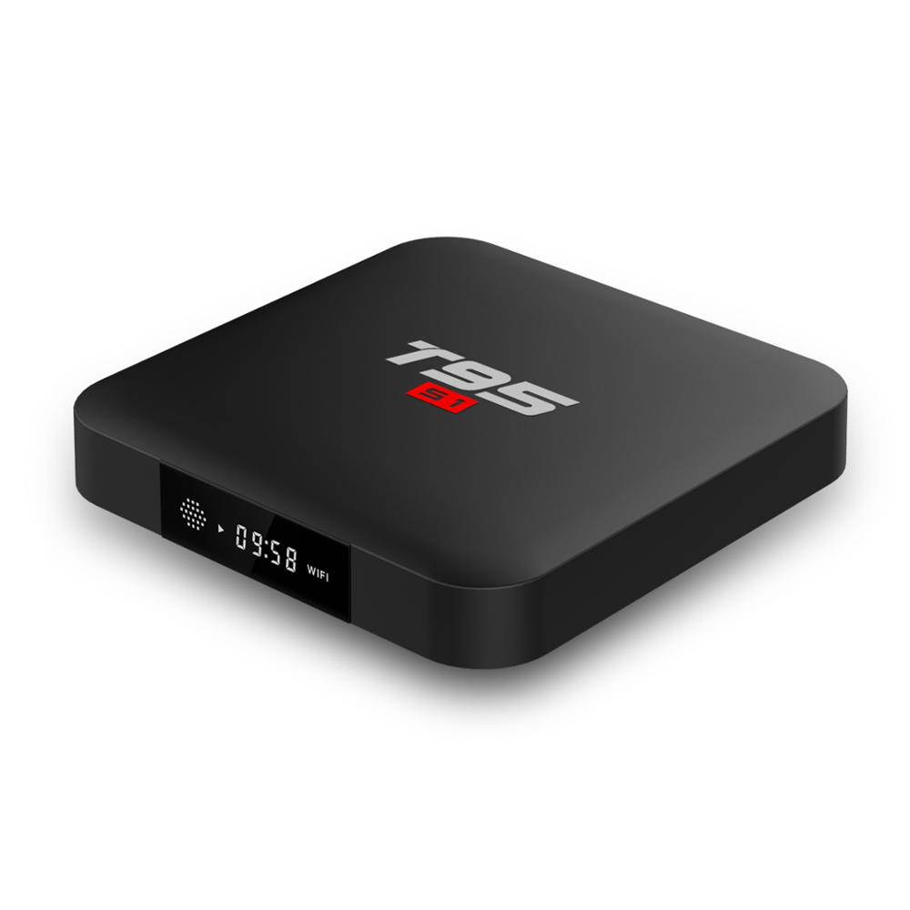 T95 S1 Android 7.1 TV BOX 1G/8G  Amlogic S905W Quad Core Media Player 2.4GHz WiFi Smart Voice Remote Control 4K TV Box