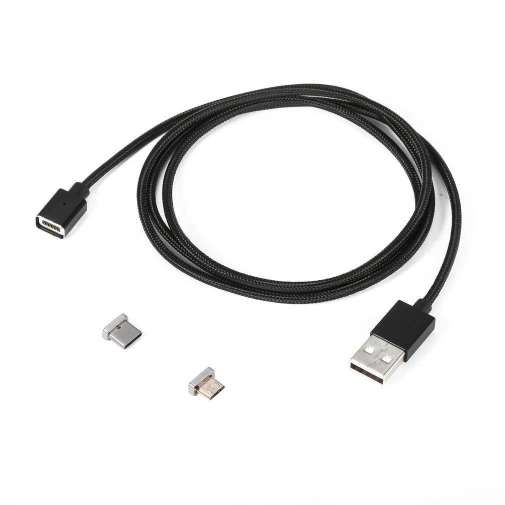 2 in 1 Micro USB & Type-C Magnetic Charging Cable Wire Adapter for Android