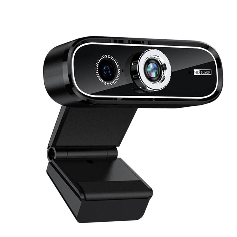 Webcam 1080P Webcam with Built-in Microphone for PC Dual Camera USB Plug-And-Play Full HD Camera Webcast Online Course