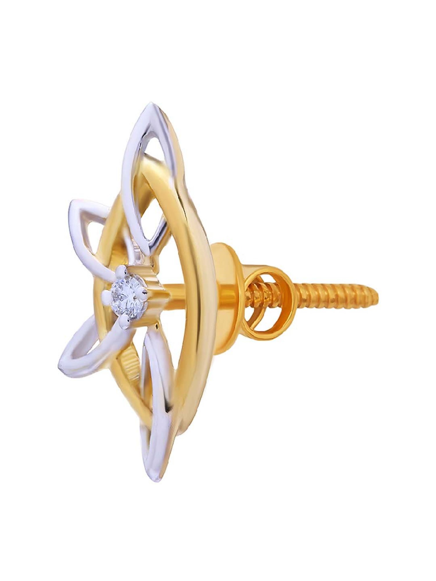 Waman Hari Pethe Jewellers 18k Gold & Diamond Earrings for Women