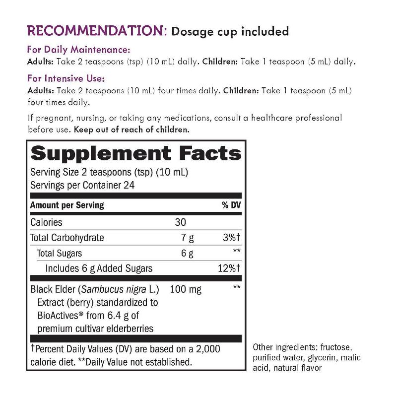 Nature's Way Sambucus Original Elderberry Syrup - 8 fl oz