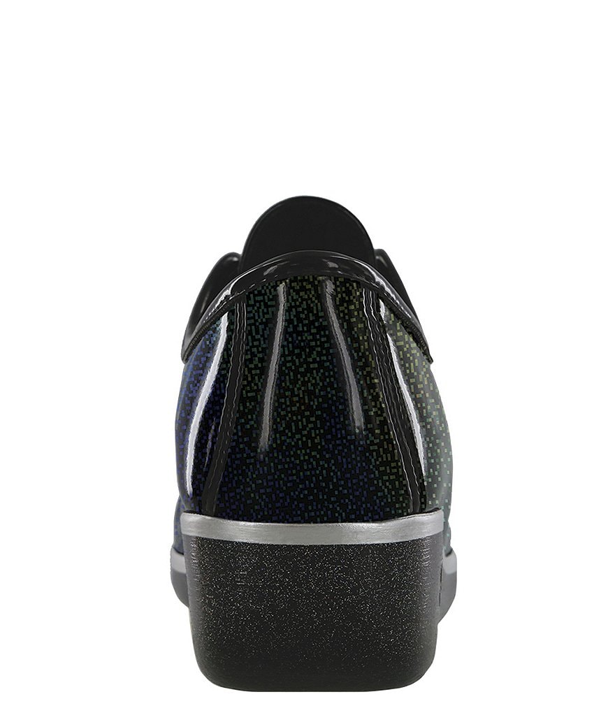 SAS Bounce Patent Leather Lace-Up Wedge Mocs