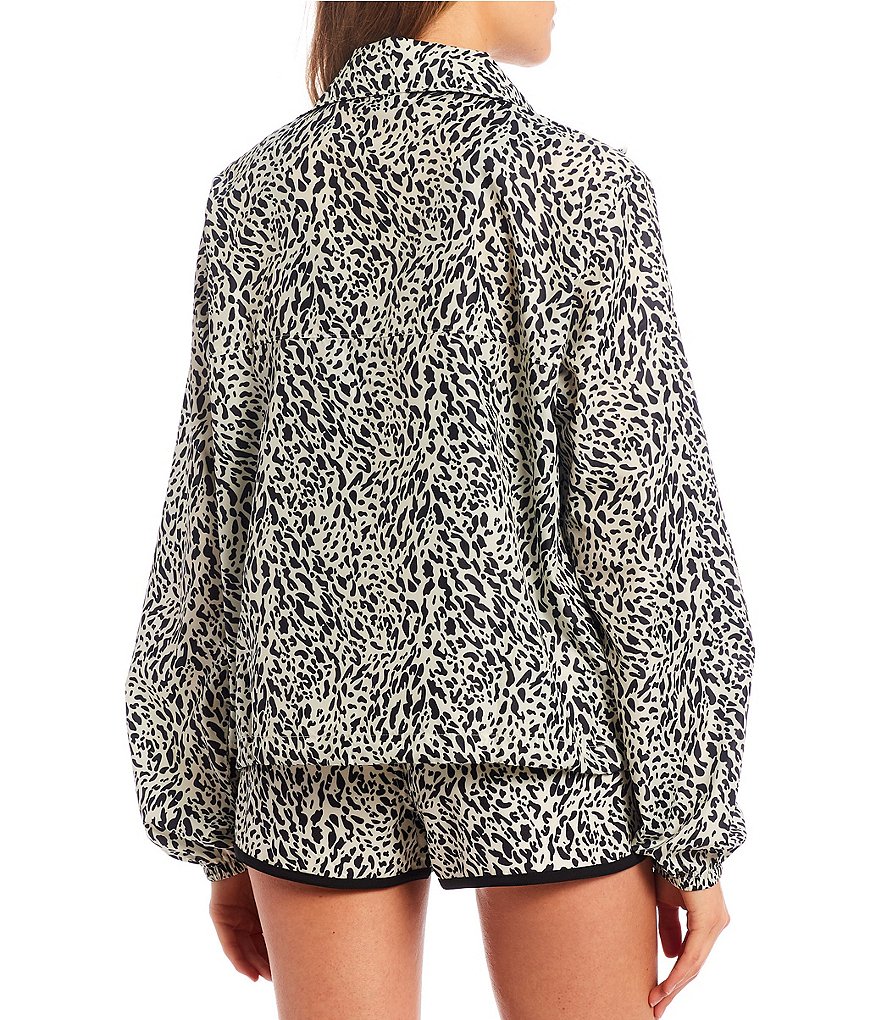 Sundown by Splendid Coordinating Joey Acid Wash Zip Front Hoodie