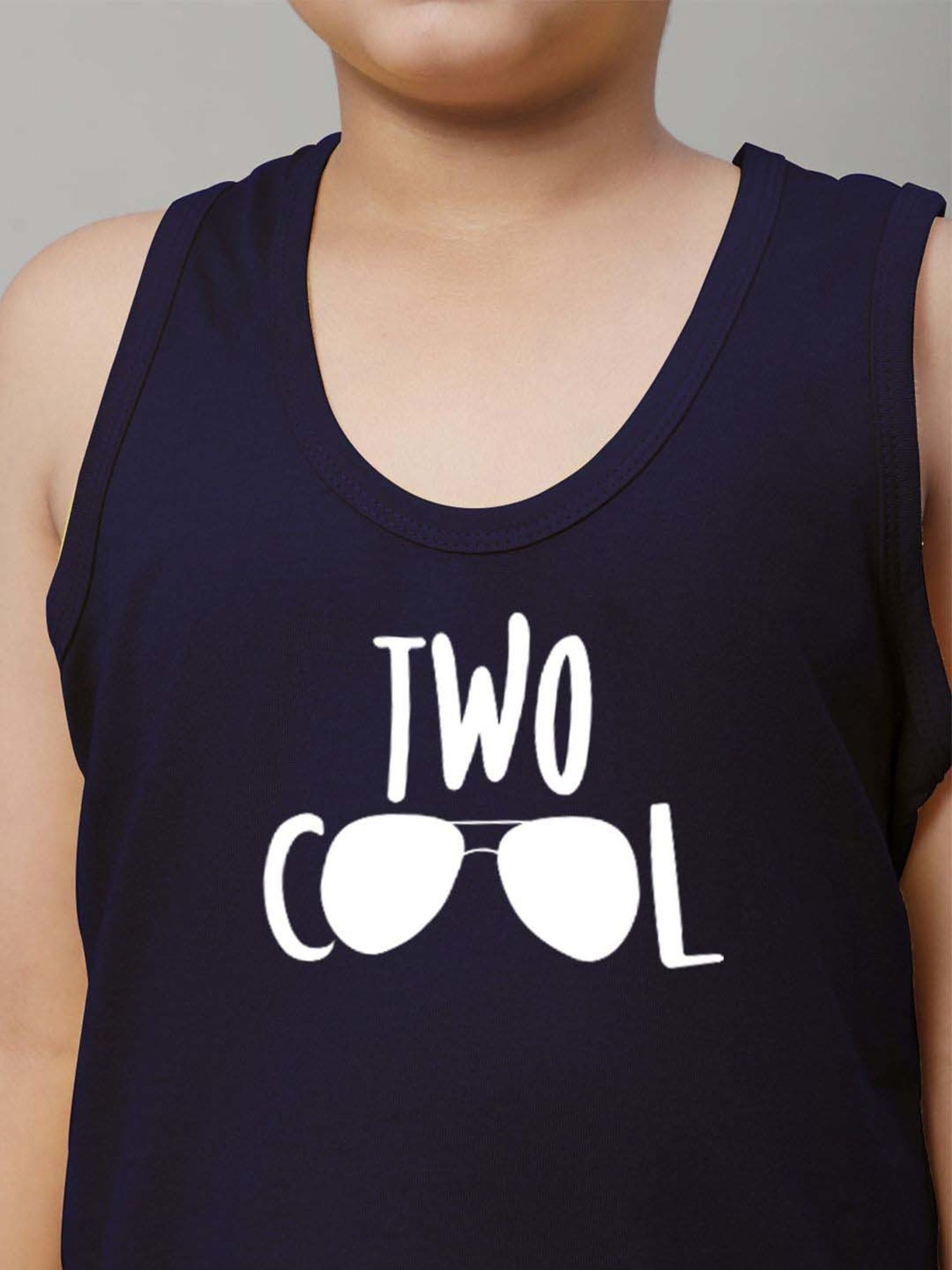 Palm Tree Kids White Printed Vest