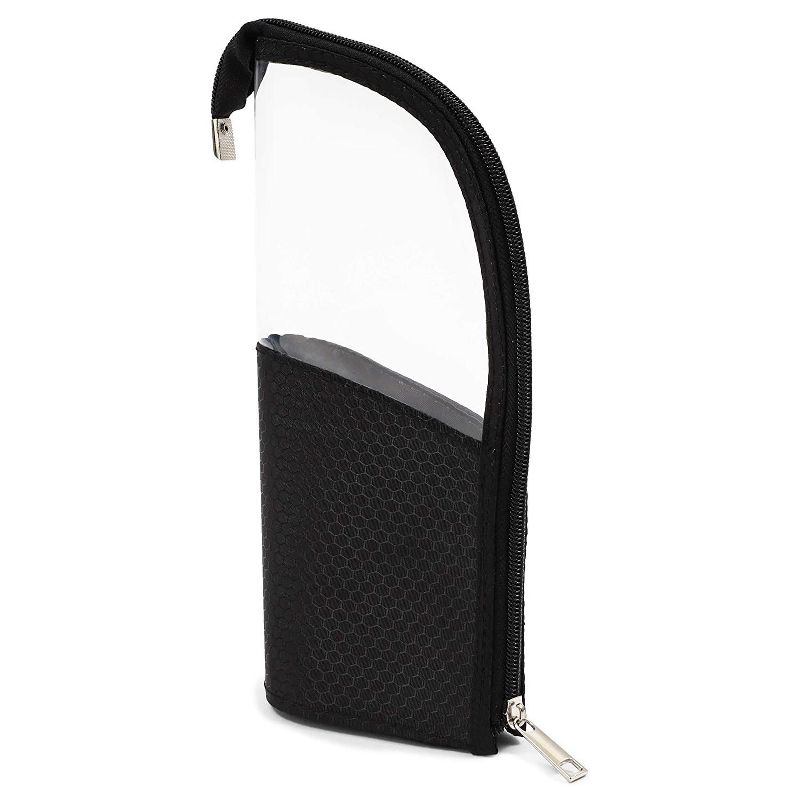 Cosmetic Travel Bag, Makeup Brush Organizer (Black, 2 Pack)