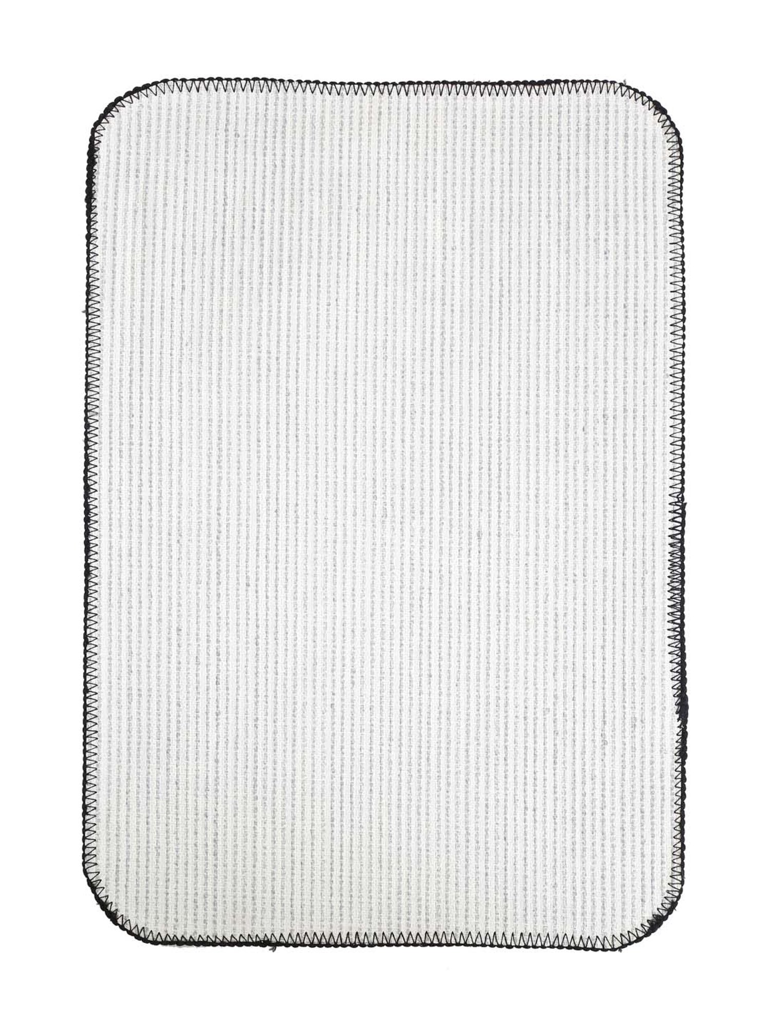 HOSTA HOMES Black Cotton Anti-Skid Door Mats - Set of 2