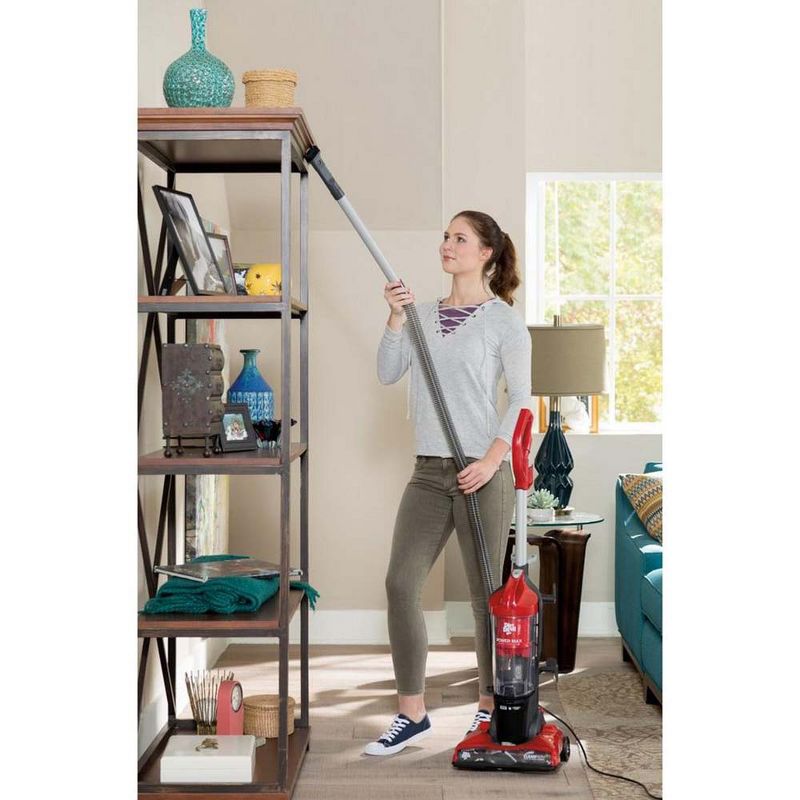 Dirt Devil UD70161 Power Max Corded Bagless Upright Vacuum Cleaner, Red (Certified Refurbished)