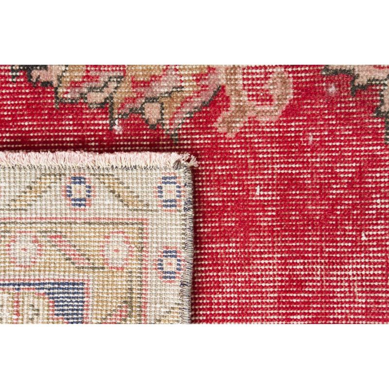 6'8"x10'6" Vintage One-of-a-Kind Helgine Rug Red - Revival Rugs