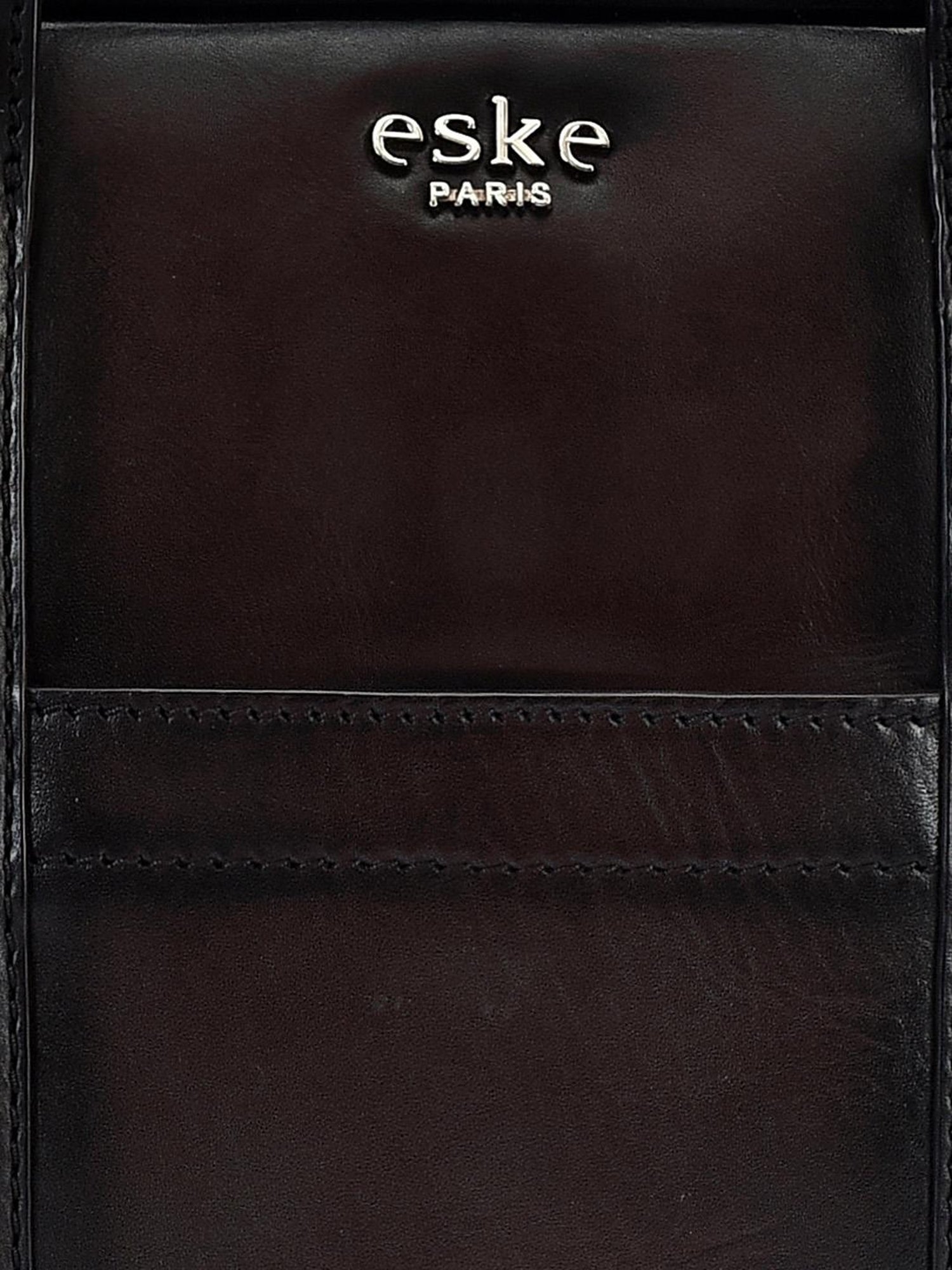 Eske Clark Dark Brown Leather Medium Laptop Messenger Bag